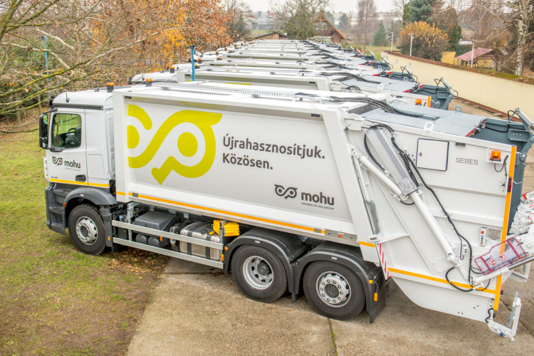 A MOHU több tízmilliárd forintból újítja meg Magyarországon a kukásautóflottát